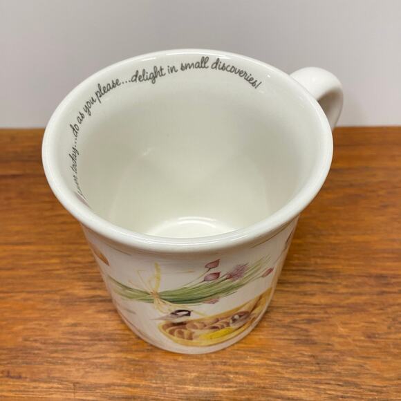 Marjolein‎ Bastin by Hallmark Coffee Mug Cup Birds Garden Pots 10 fl oz - Picture 4 of 12